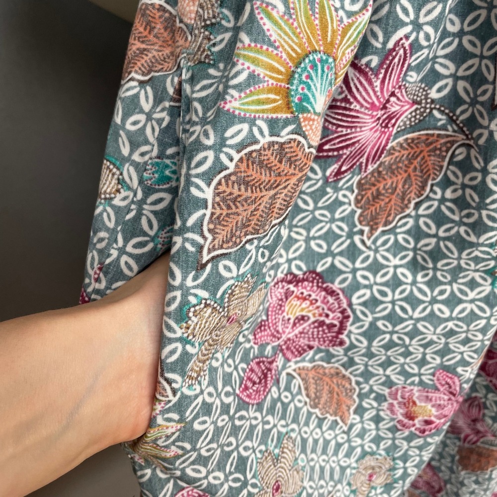 Vintage Reyn Spooner Dress Batik Floral Pattern Hawaiian Cotton Women Small Boho - Picture 12 of 16